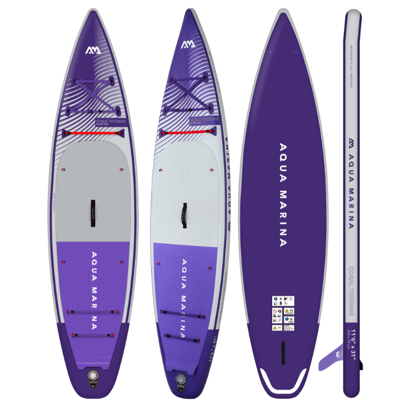Aqua Marina 11’6” Coral 2023 Touring Inflatable Paddle Board SUP Night Fade